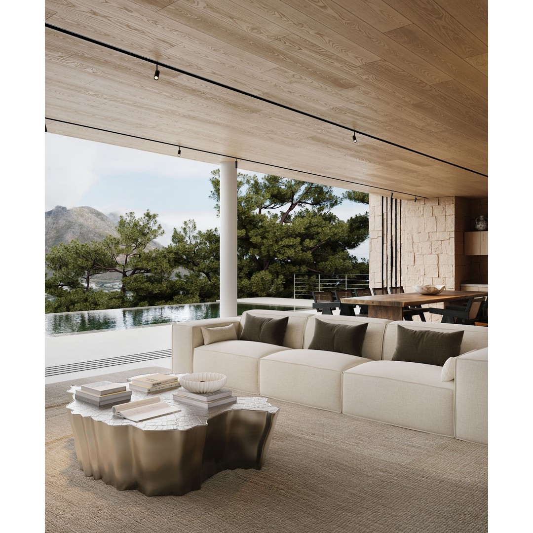 Villa 3D Model – Modern Residential Scene for Corona Render - View 5