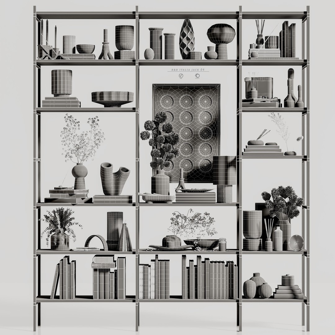 B&B Italia Jack 04 3D Model – High Poly Interior Asset, FBX, OBJ