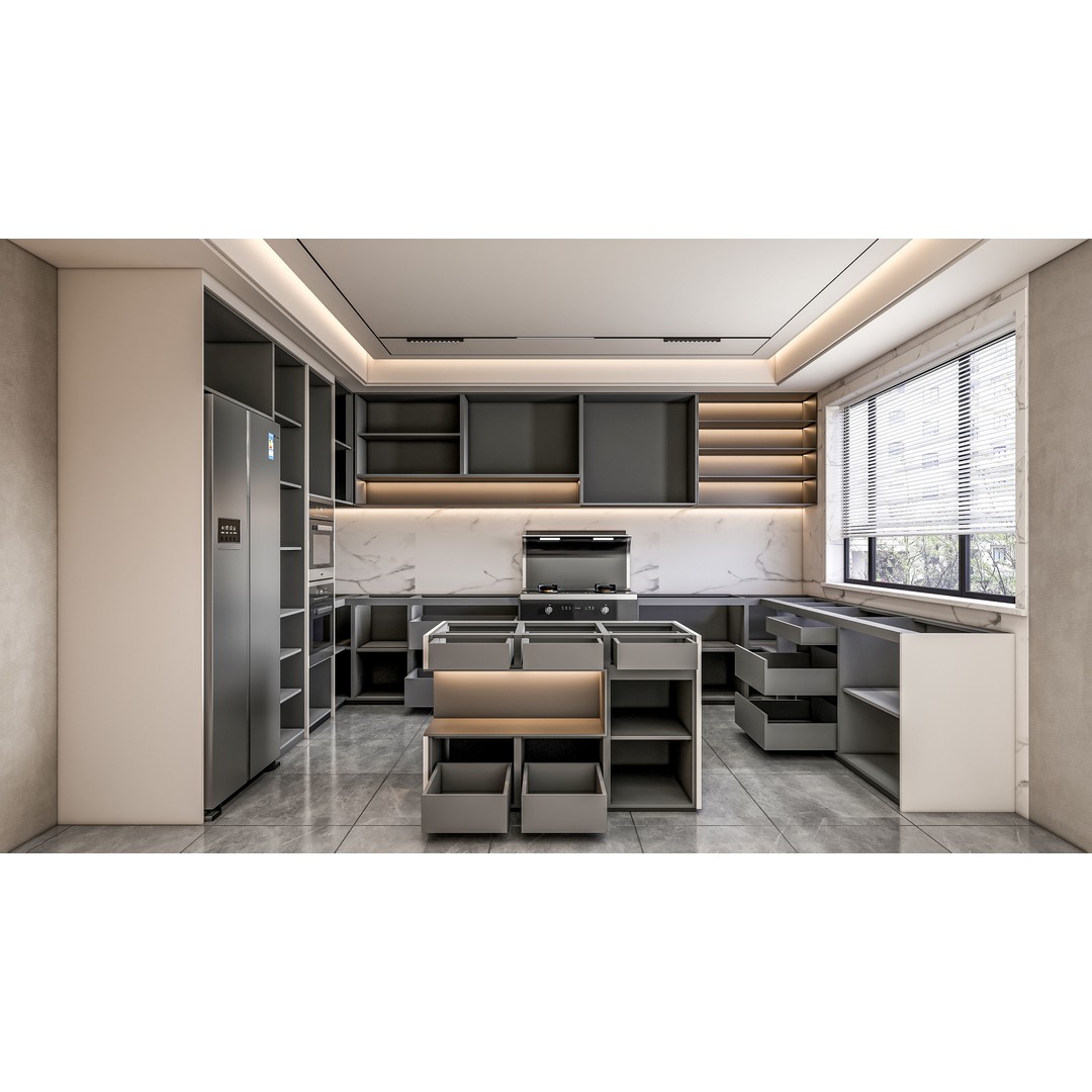 Kitchen 3D Model – Fully Parametric, Resizable, FBX, Blender - View 17