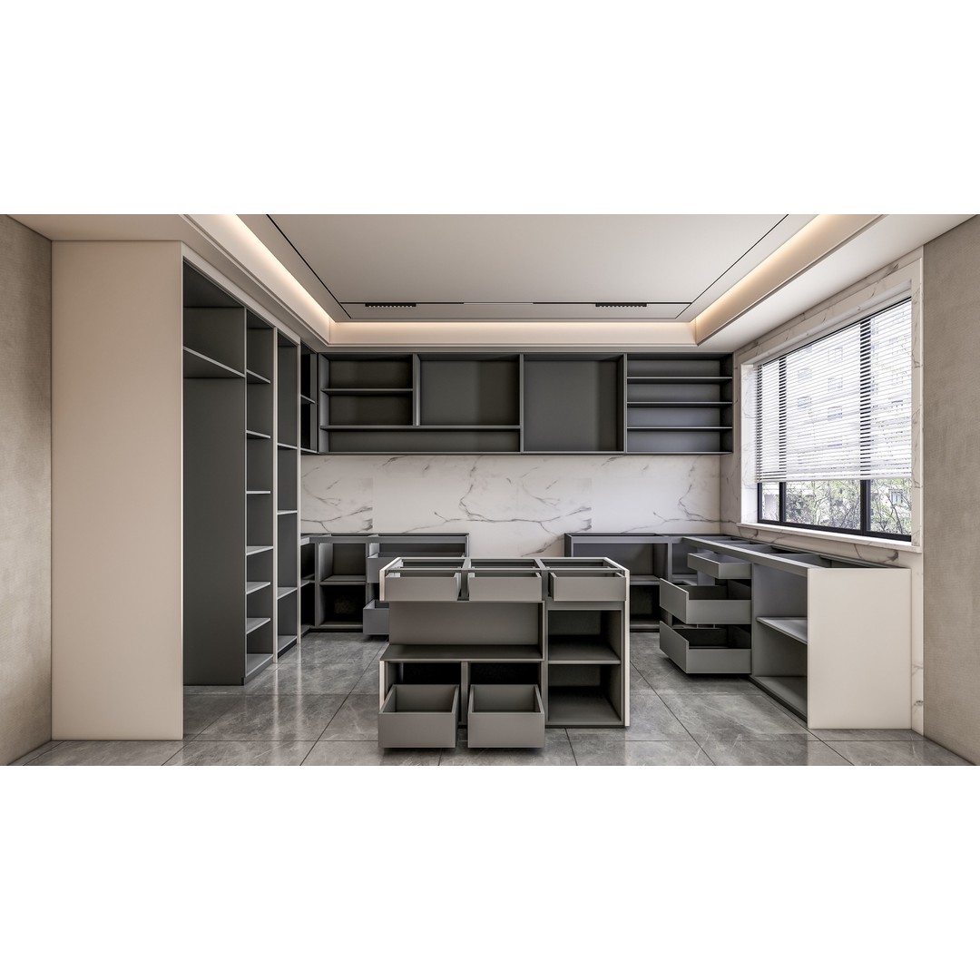 Kitchen 3D Model – Fully Parametric, Resizable, FBX, Blender - View 22