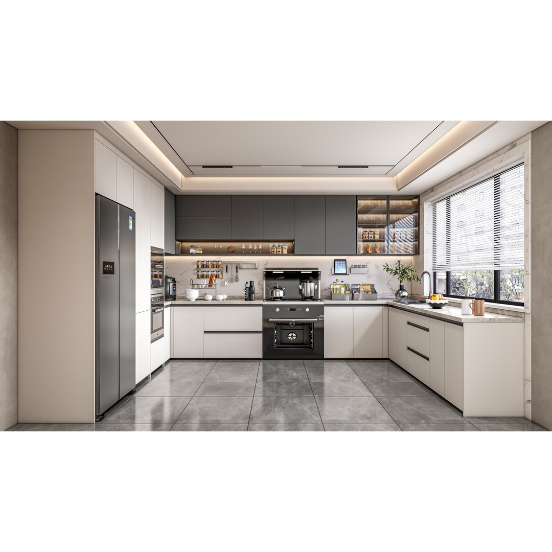 Kitchen 3D Model – Fully Parametric, Resizable, FBX, Blender - View 3