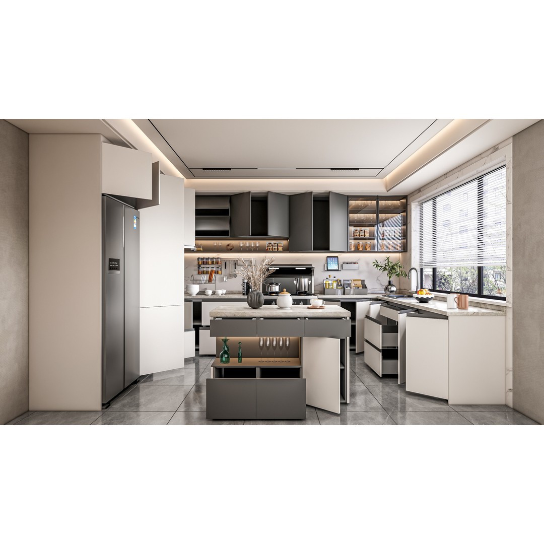 Kitchen 3D Model – Fully Parametric, Resizable, FBX, Blender - View 4