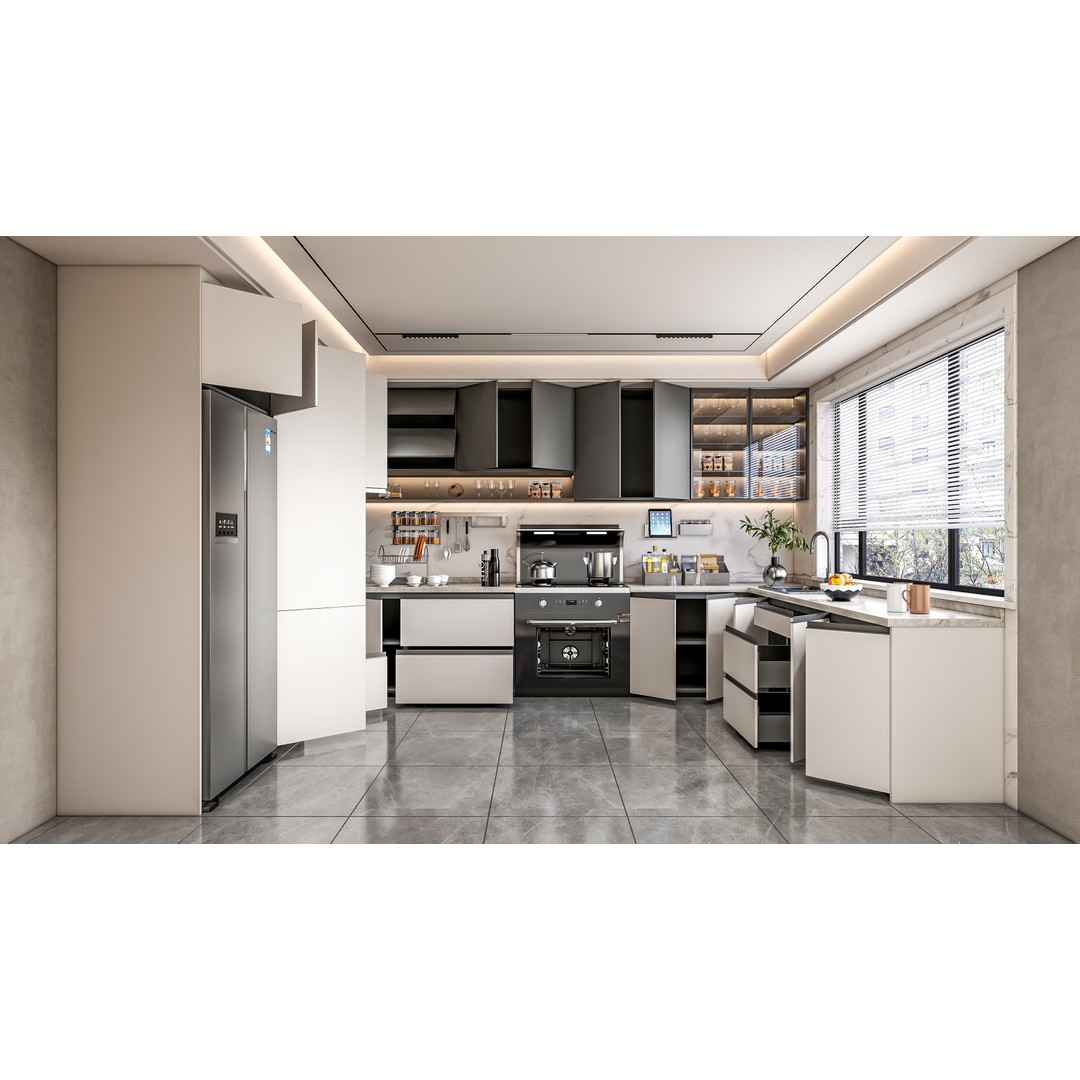 Kitchen 3D Model – Fully Parametric, Resizable, FBX, Blender - View 7