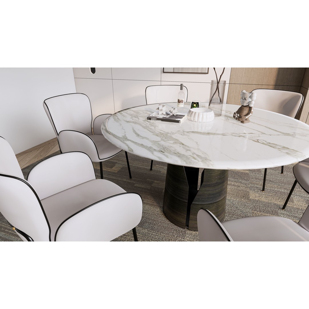 Dining Room 3D Model – Modern Full Scene with Textures & Lighting - View 12