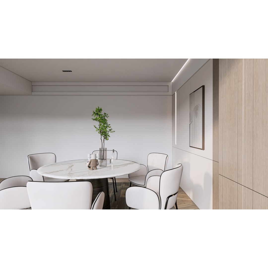 Dining Room 3D Model – Modern Full Scene with Textures & Lighting - View 15