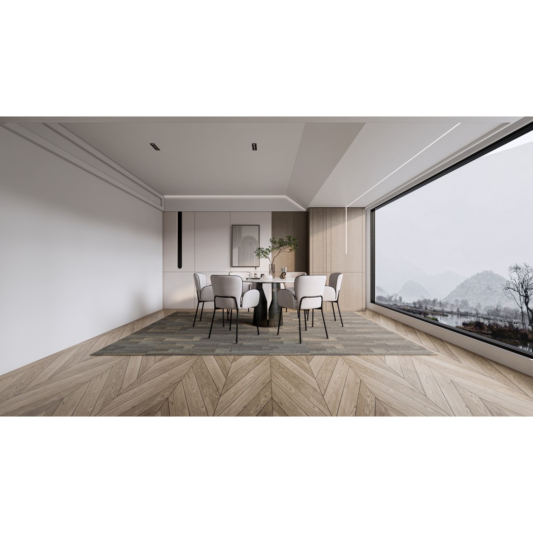 Dining Room 3D Model – Modern Full Scene with Textures & Lighting - View 19