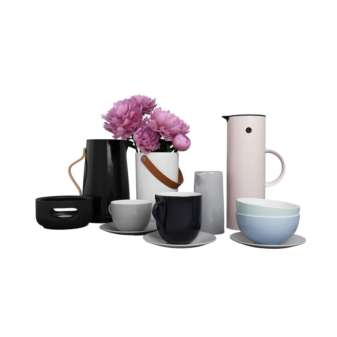 Interior Accessories 3D Model – High-Quality PBR Collection, FBX/OBJ - View 17