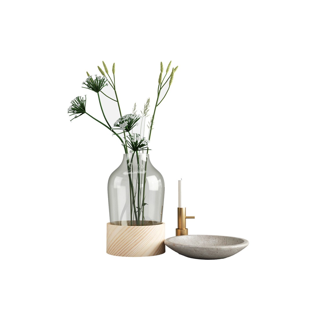 Interior Accessories 3D Model – High-Quality PBR Collection, FBX/OBJ - View 29