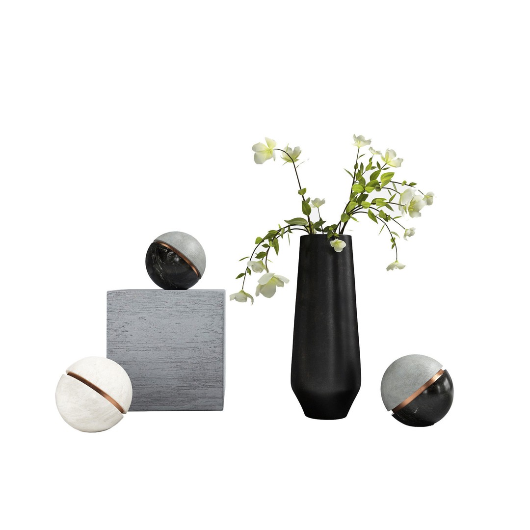 Interior Accessories 3D Model – High-Quality PBR Collection, FBX/OBJ - View 33