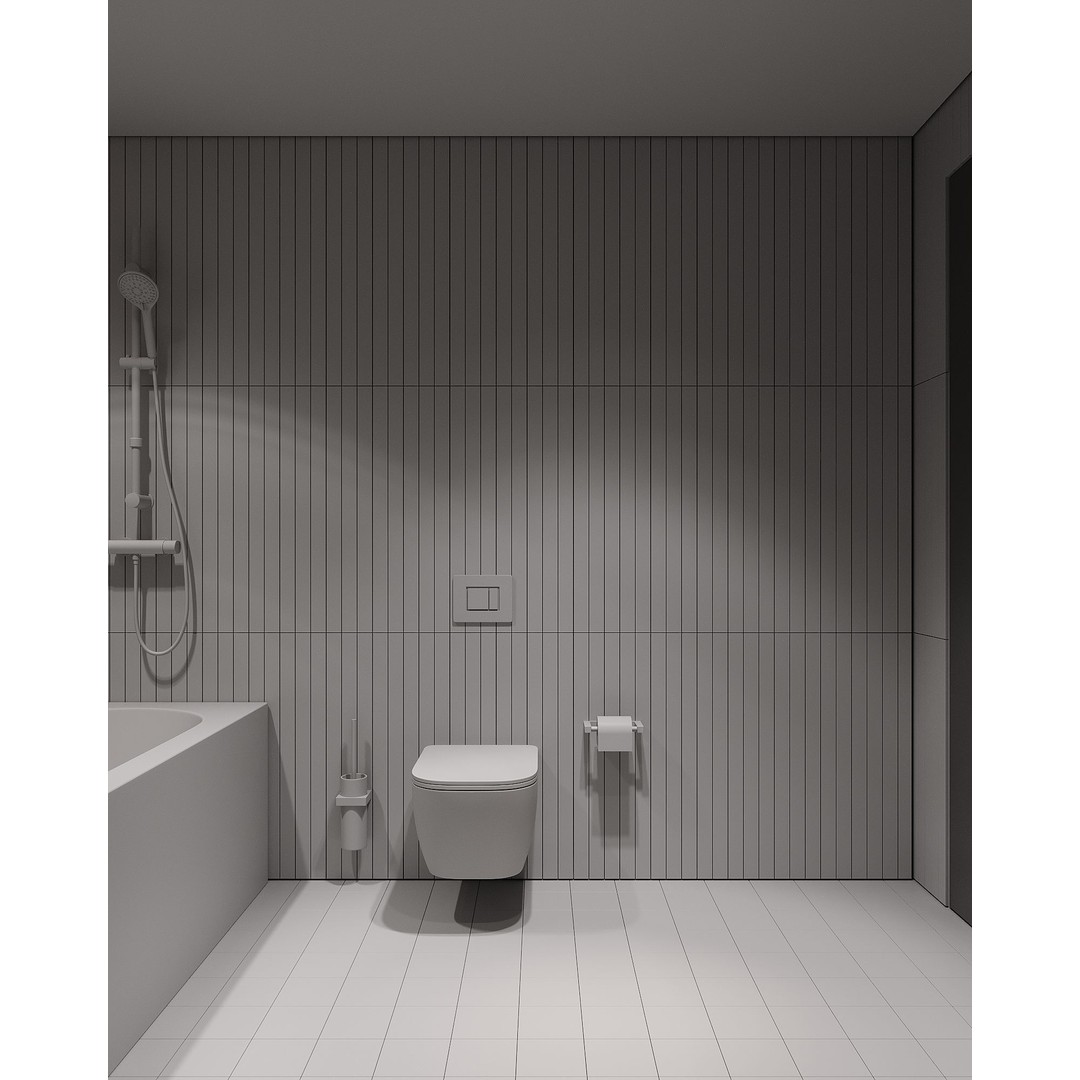 Bathroom 3D Model – Modern Interior Scene with PBR Textures, FBX, OBJ - View 11