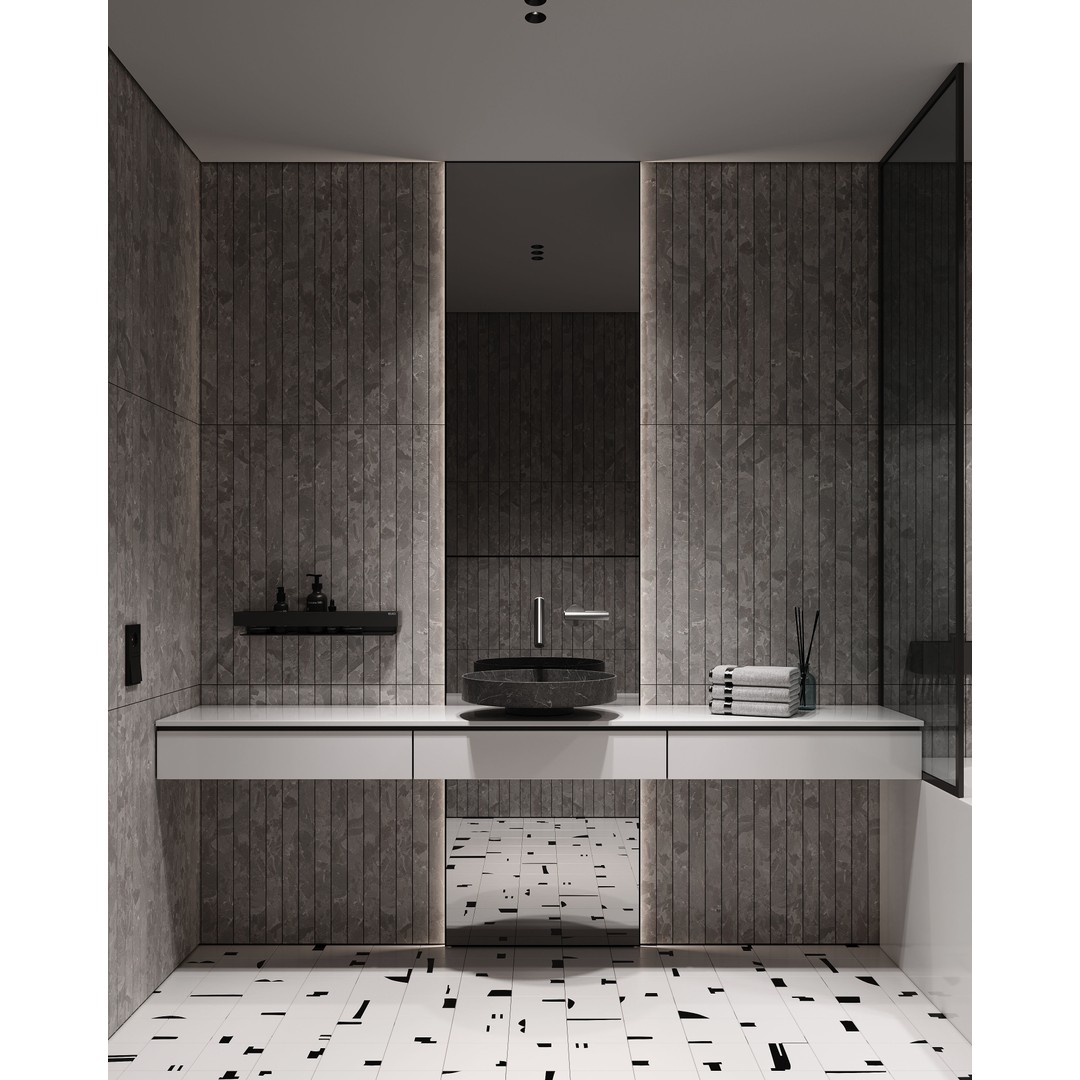 Bathroom 3D Model – Modern Interior Scene with PBR Textures, FBX, OBJ - View 4