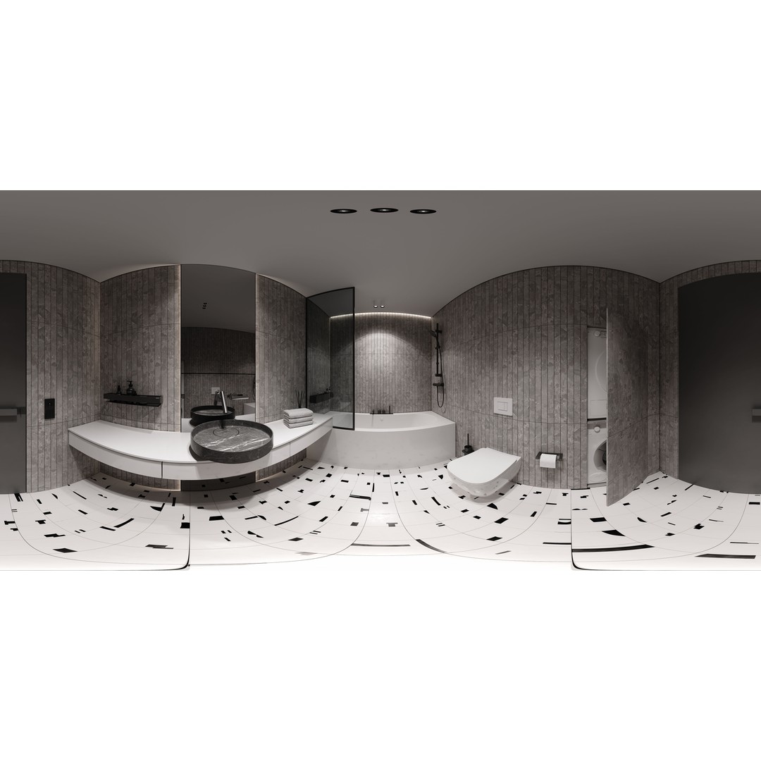 Bathroom 3D Model – Modern Interior Scene with PBR Textures, FBX, OBJ - View 8