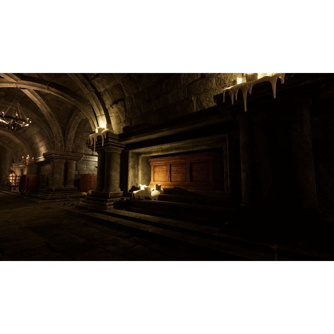 Modular Dungeon 3D Model – Low Poly Kitbash Assets, FBX & Blender - View 6