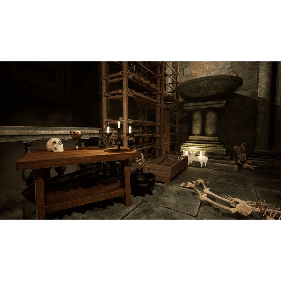 Modular Dungeon 3D Model – Low Poly Kitbash Assets, FBX & Blender - View 8