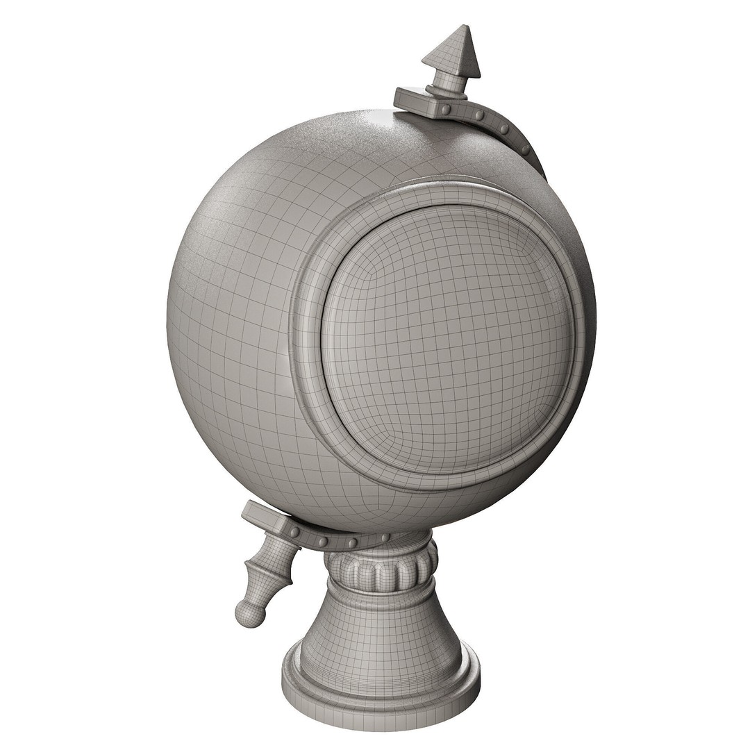 Antique Clock 3D Model – High Poly PBR Asset, FBX, OBJ - View 18