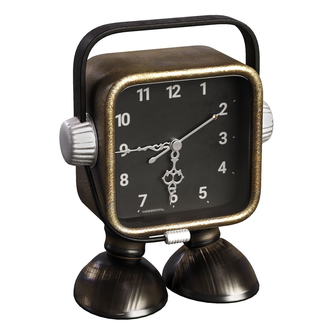 Antique Clock 3D Model – High Poly PBR Asset, FBX, OBJ - View 7