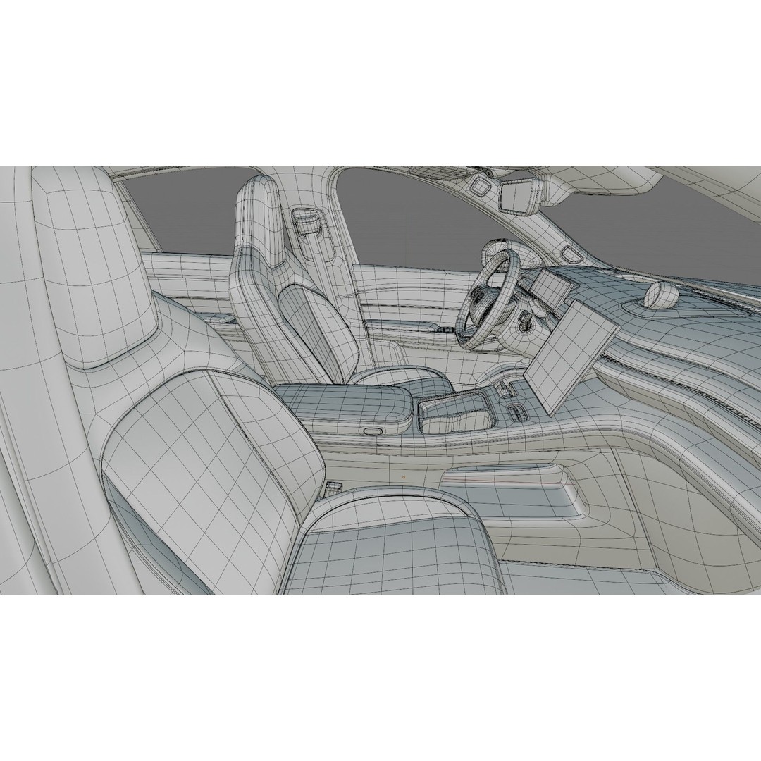 Nio EC7 2023 3D Model – Detailed SUV with Interior, FBX, OBJ