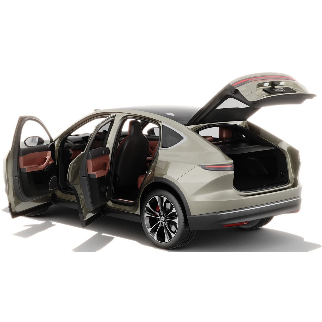 Nio EC7 2023 3D Model – Detailed SUV with Interior, FBX, OBJ - View 14