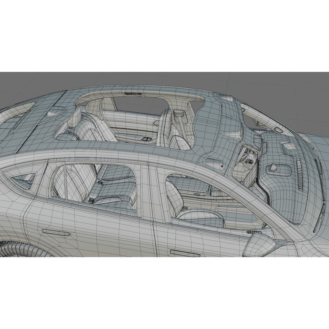 Nio EC7 2023 3D Model – Detailed SUV with Interior, FBX, OBJ - View 33