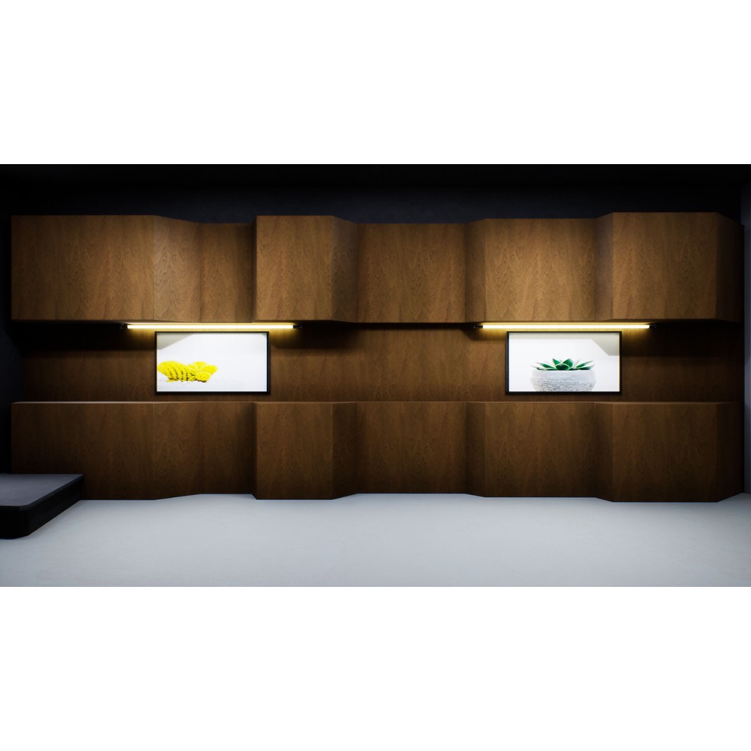 Twilight Courtyard Gallery Place 3D Model – Immersive VR Interior, Unreal Engine - View 12