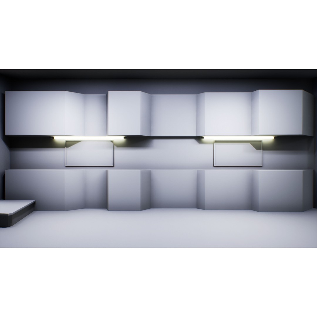 Twilight Courtyard Gallery Place 3D Model – Immersive VR Interior, Unreal Engine - View 23