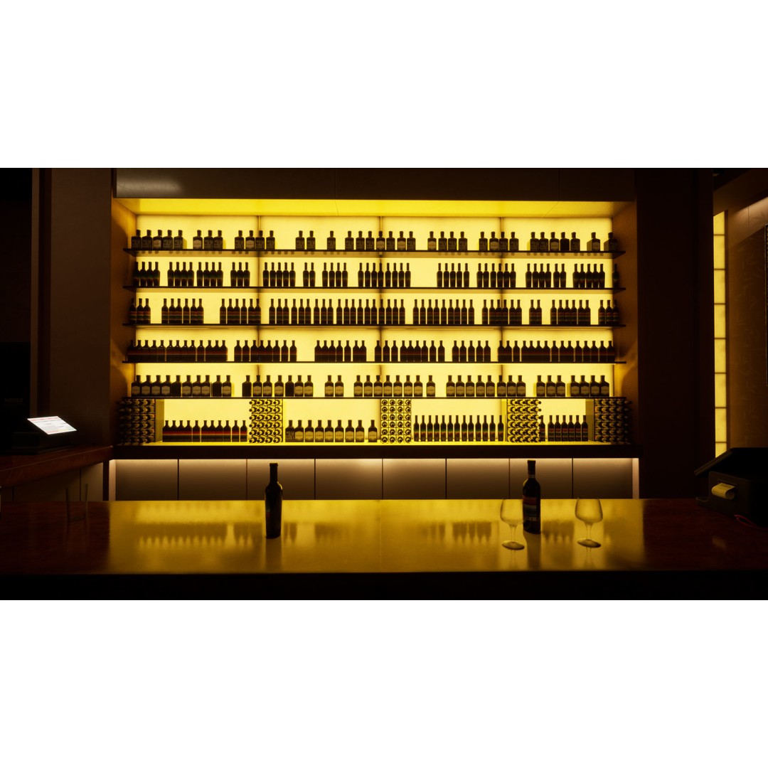 Contemporary Restaurant 3D Model – Low Poly Game Asset, FBX - View 10