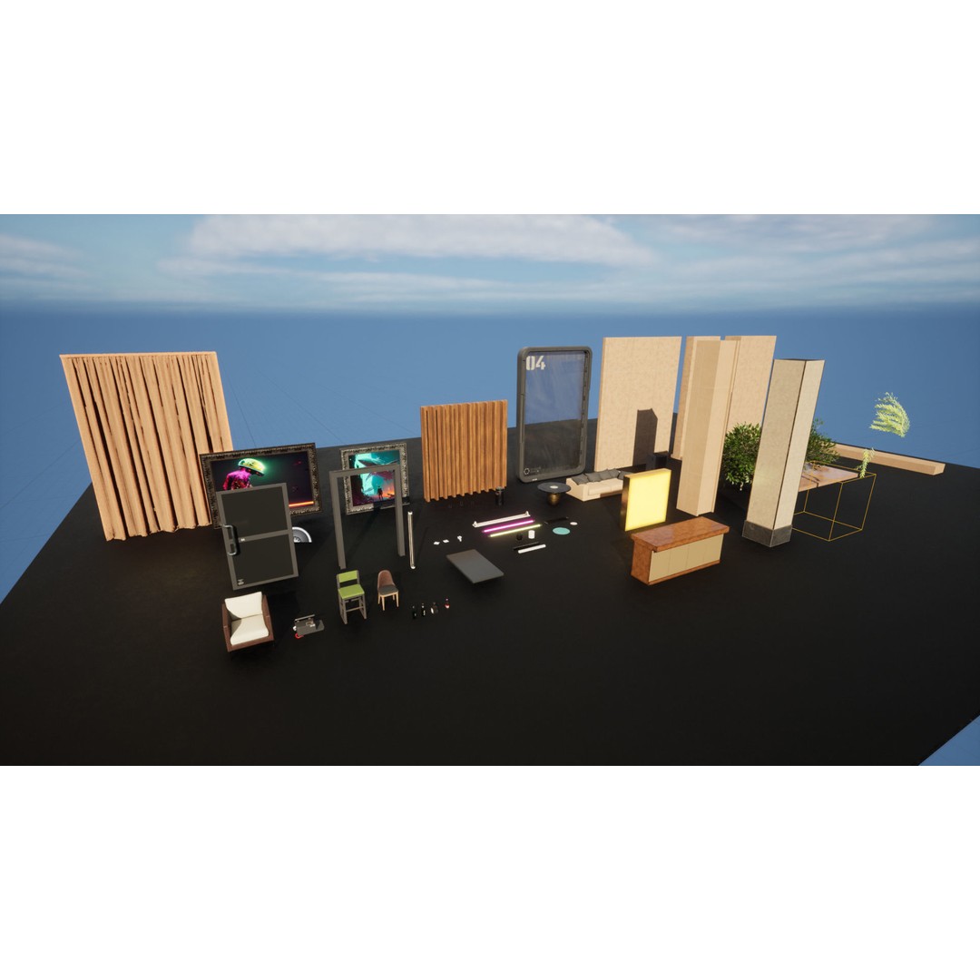 Contemporary Restaurant 3D Model – Low Poly Game Asset, FBX - View 20