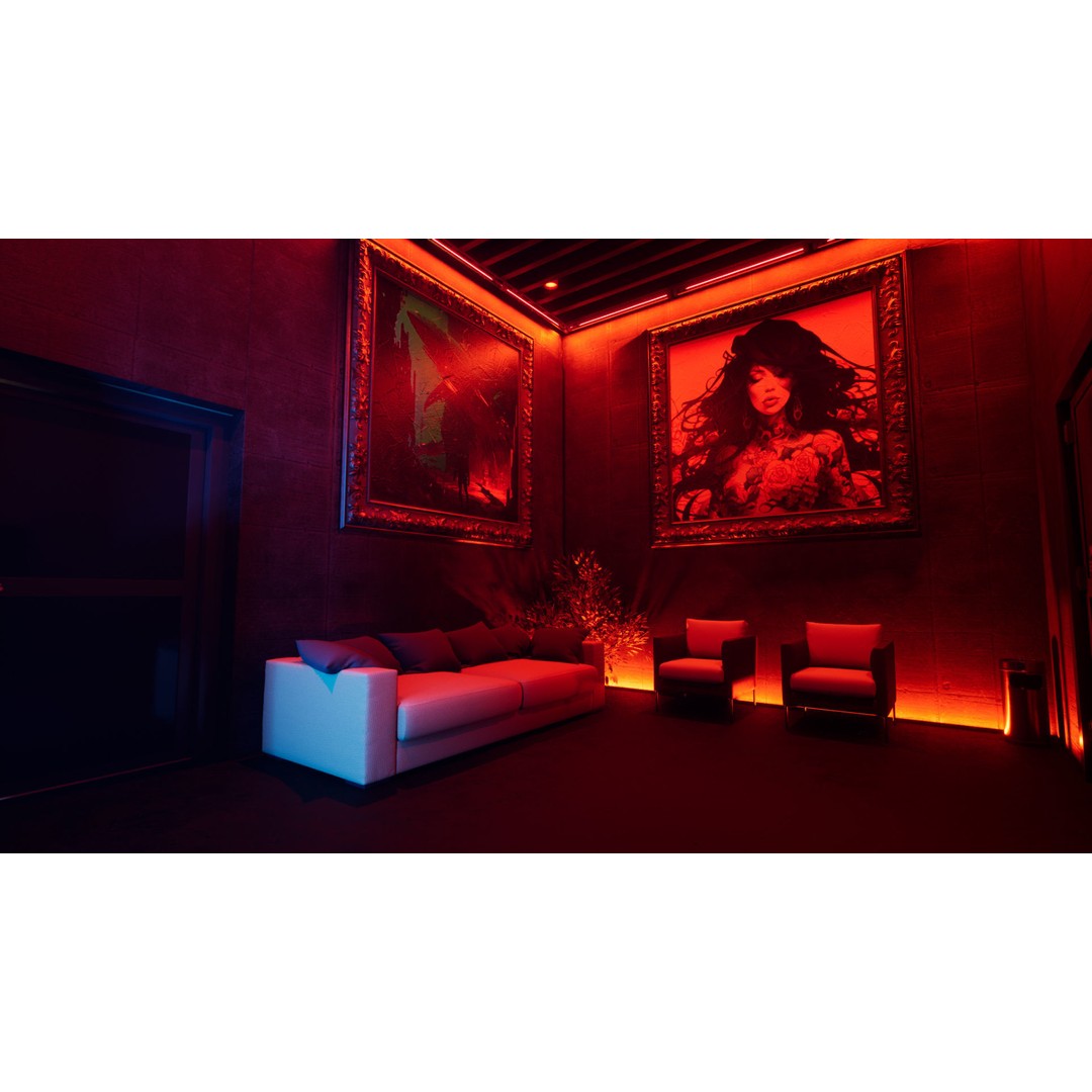 Contemporary Restaurant 3D Model – Low Poly Game Asset, FBX - View 3