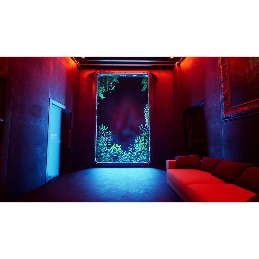 Contemporary Restaurant 3D Model – Low Poly Game Asset, FBX - View 4