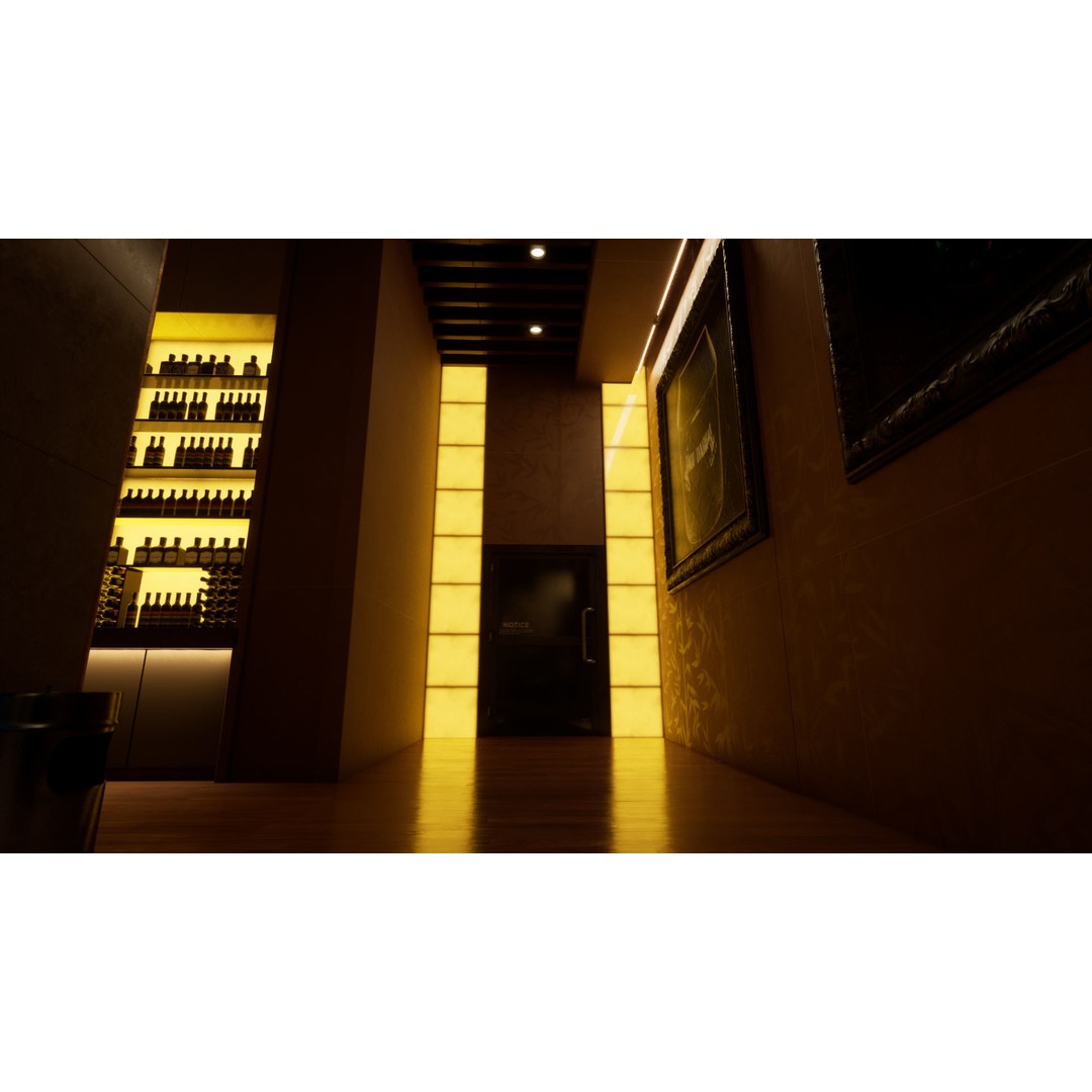 Contemporary Restaurant 3D Model – Low Poly Game Asset, FBX - View 9