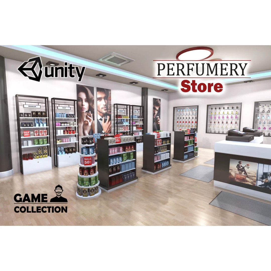 Perfumery Store 3D Model – Low Poly Interior Asset, FBX - View 2