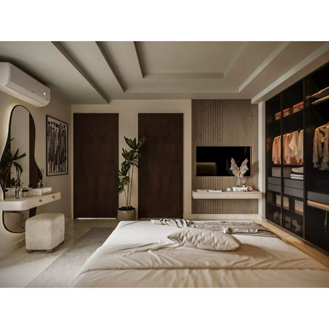 Modern Apartment Interior 3D Model – Luxurious Living Space, Corona Render