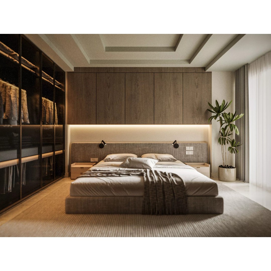 Modern Apartment Interior 3D Model – Luxurious Living Space, Corona Render - View 8