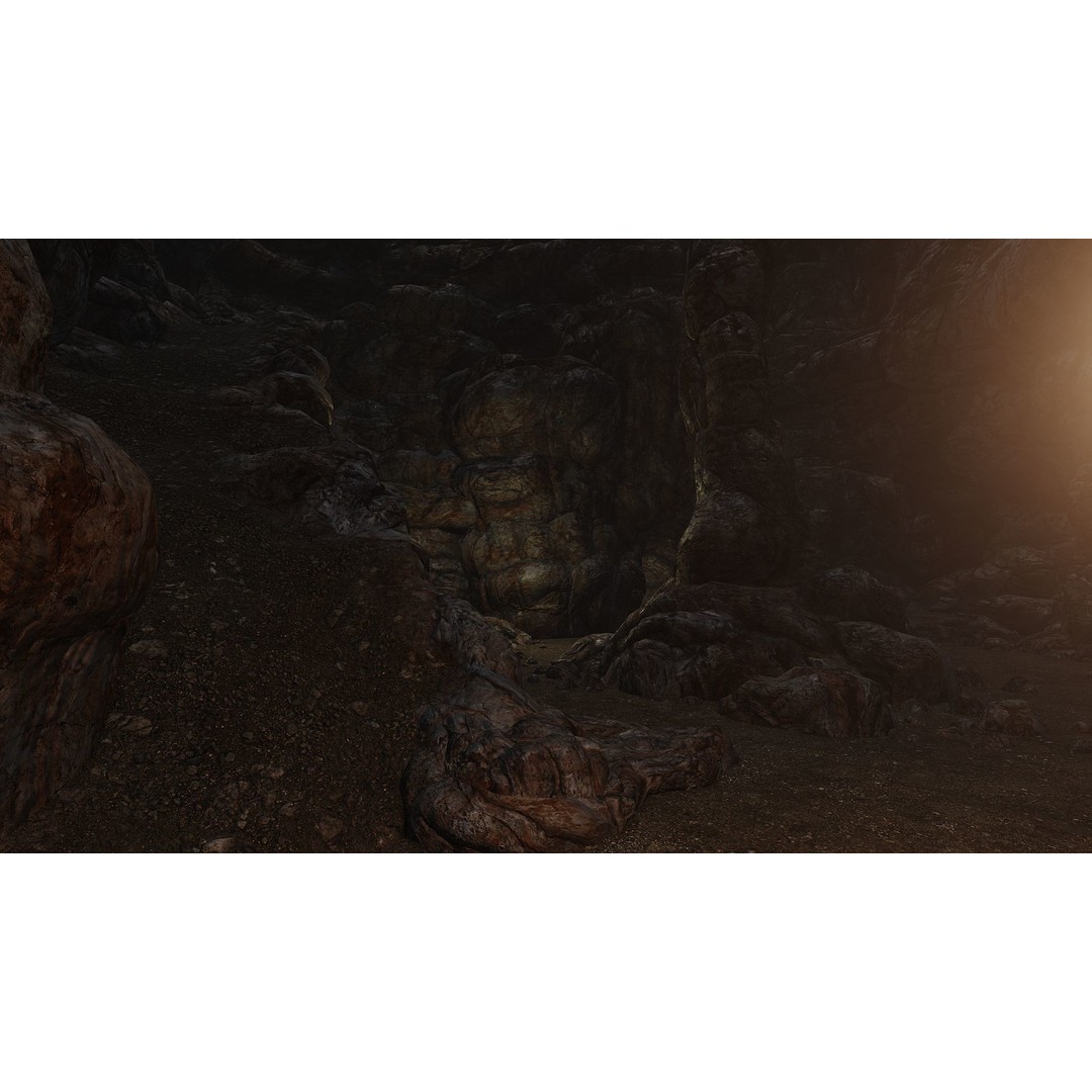 Cave Interior Tileset 3D Model – Low Poly Game Ready Asset, FBX - View 10