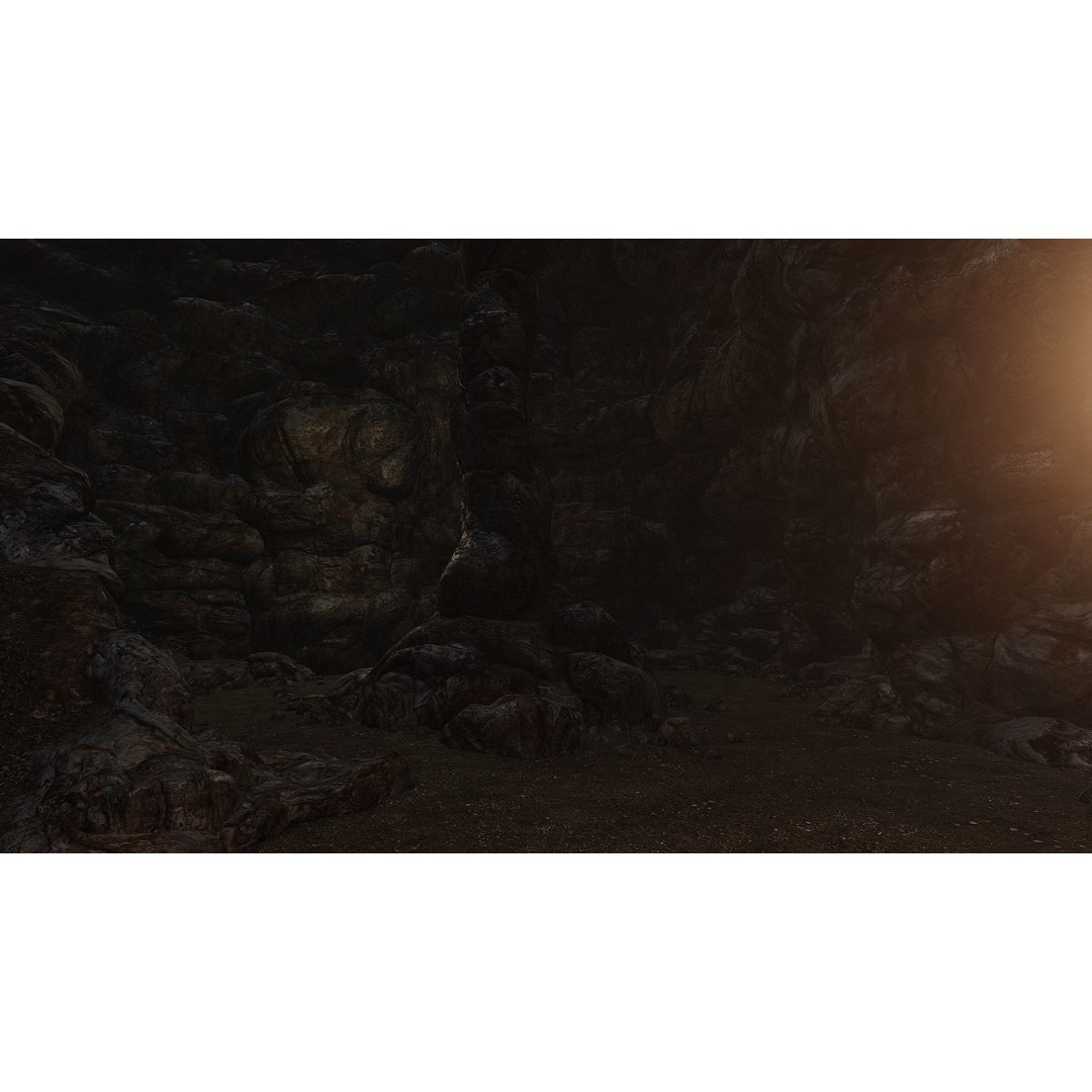 Cave Interior Tileset 3D Model – Low Poly Game Ready Asset, FBX - View 12