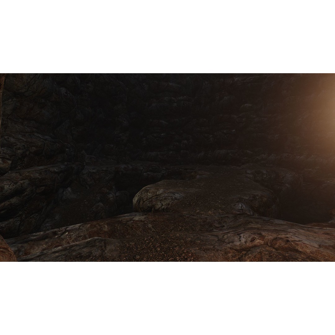 Cave Interior Tileset 3D Model – Low Poly Game Ready Asset, FBX - View 9