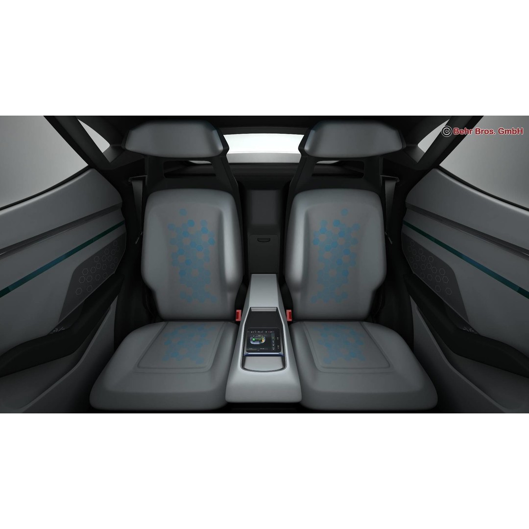 Generic Future EV SUV 3D Model – High Poly Animated Vehicle, FBX/OBJ - View 15