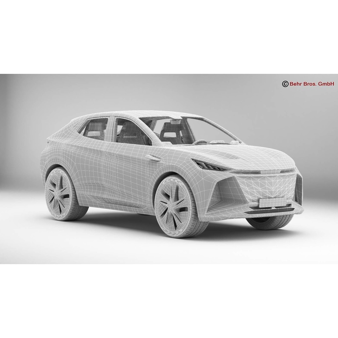 Generic Future EV SUV 3D Model – High Poly Animated Vehicle, FBX/OBJ - View 18