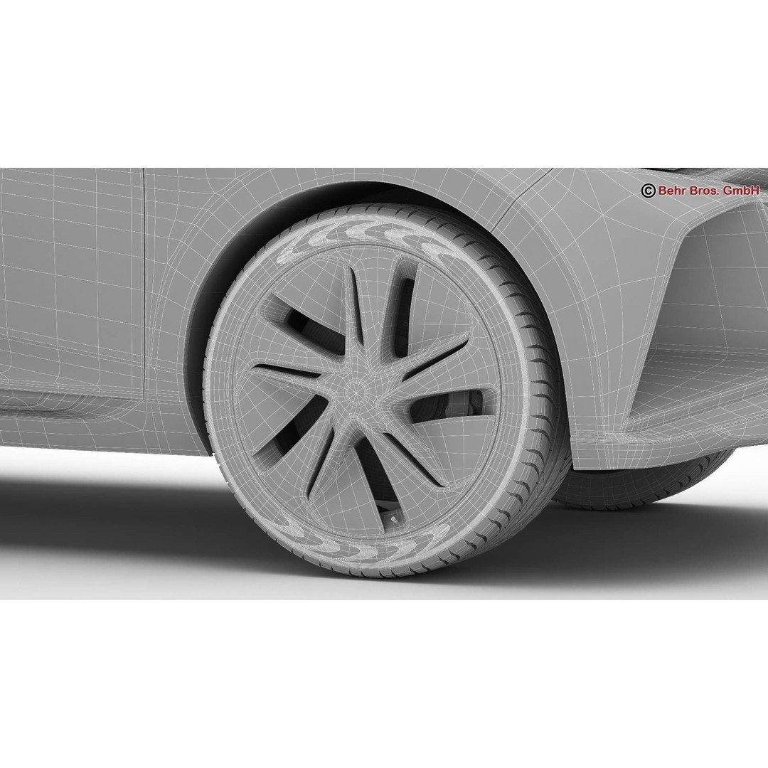 Generic Future EV SUV 3D Model – High Poly Animated Vehicle, FBX/OBJ - View 25