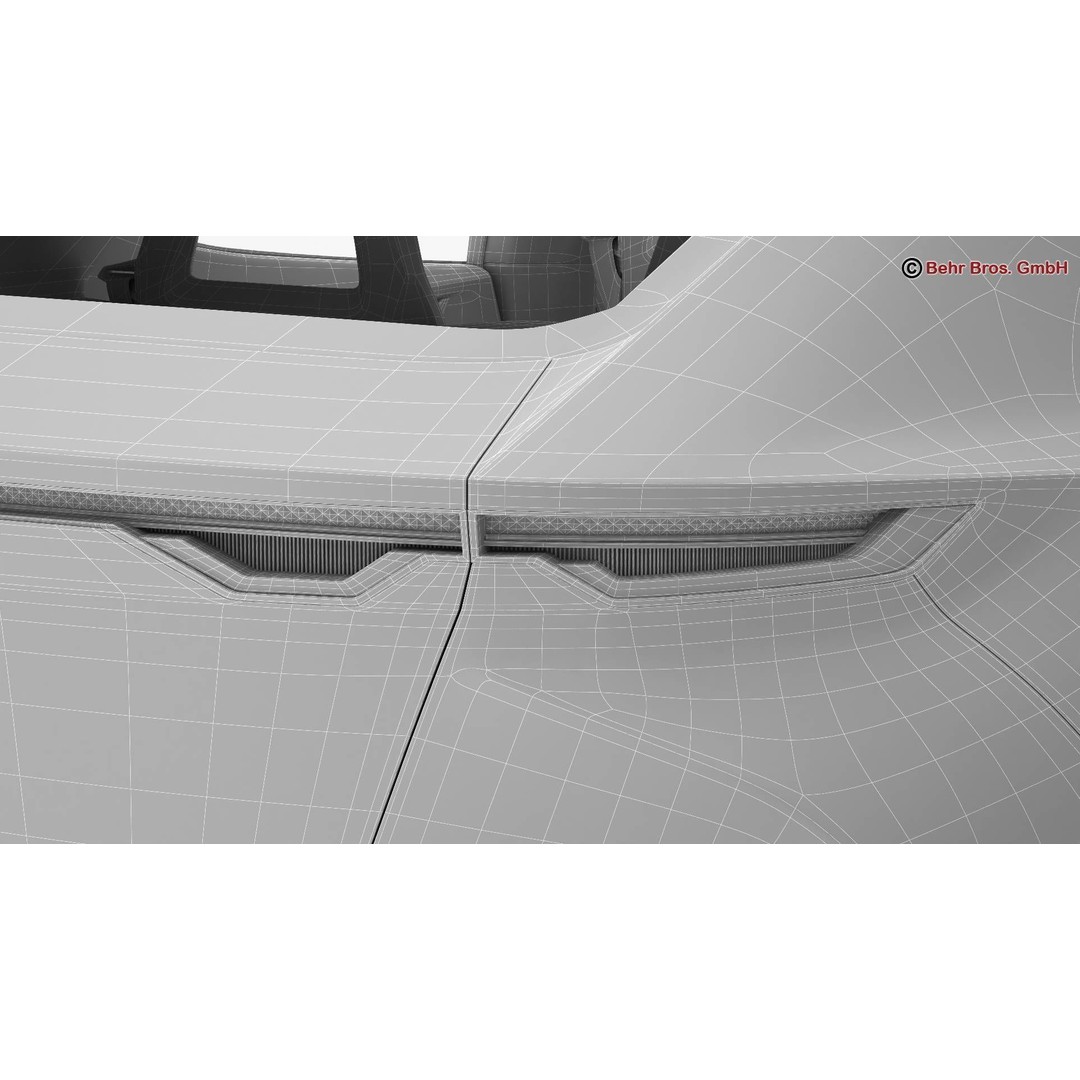 Generic Future EV SUV 3D Model – High Poly Animated Vehicle, FBX/OBJ - View 27