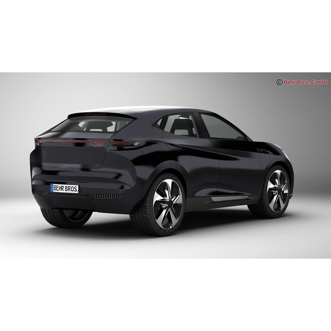 Generic Future EV SUV 3D Model – High Poly Animated Vehicle, FBX/OBJ - View 5