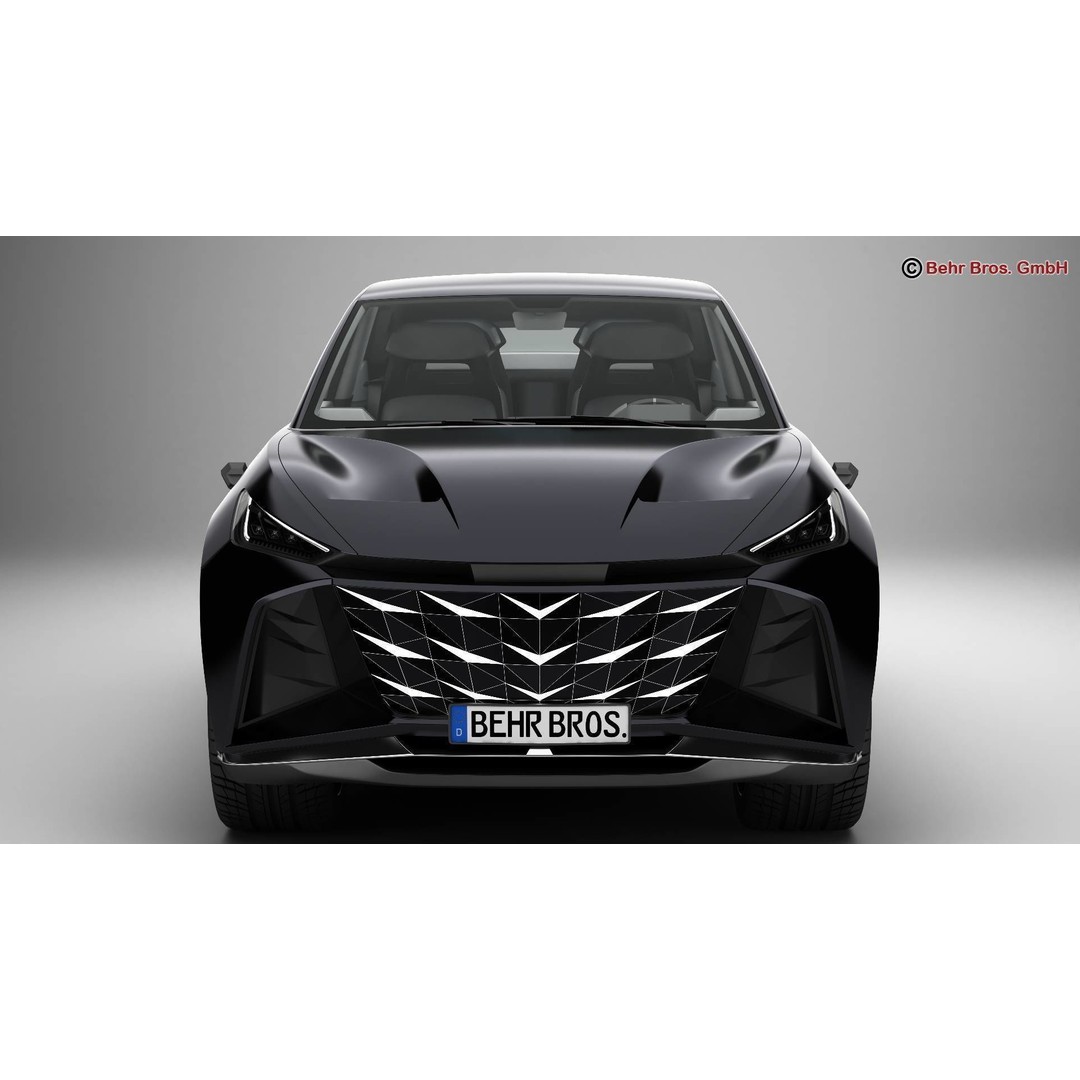 Generic Future EV SUV 3D Model – High Poly Animated Vehicle, FBX/OBJ - View 8