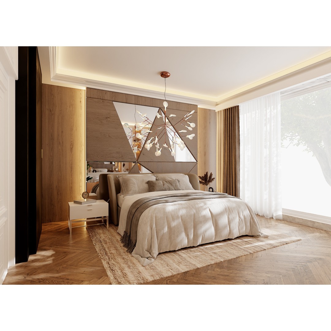 Photorealistic Bedroom 3D Model – High Poly Interior Scene, Blender - View 3