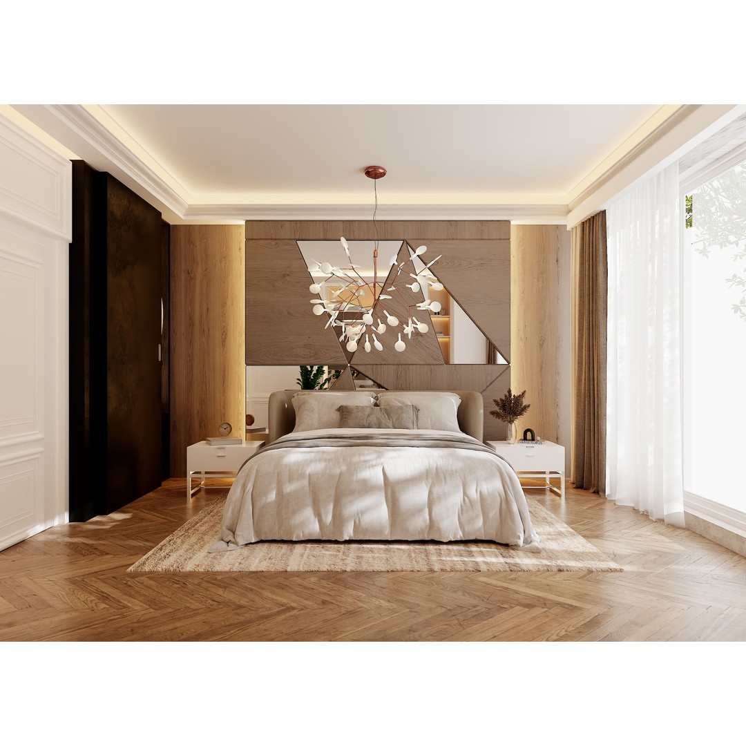 Photorealistic Bedroom 3D Model – High Poly Interior Scene, Blender - View 5