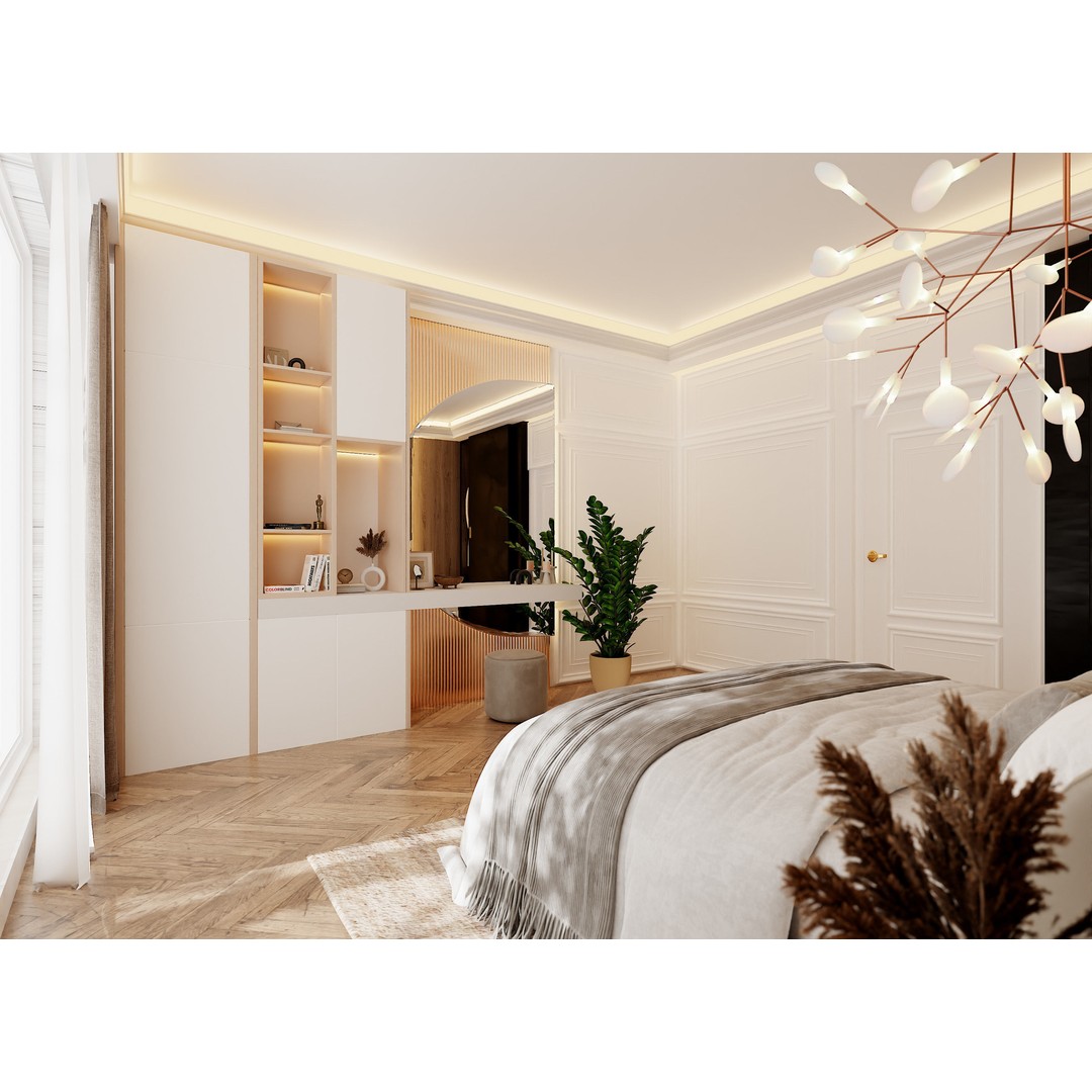 Photorealistic Bedroom 3D Model – High Poly Interior Scene, Blender - View 6