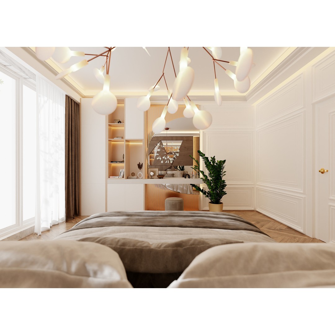 Photorealistic Bedroom 3D Model – High Poly Interior Scene, Blender - View 7