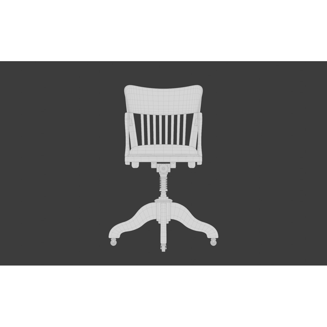 Office Chair 3D Model – Classic Design with PBR Textures, FBX, Blender - View 18