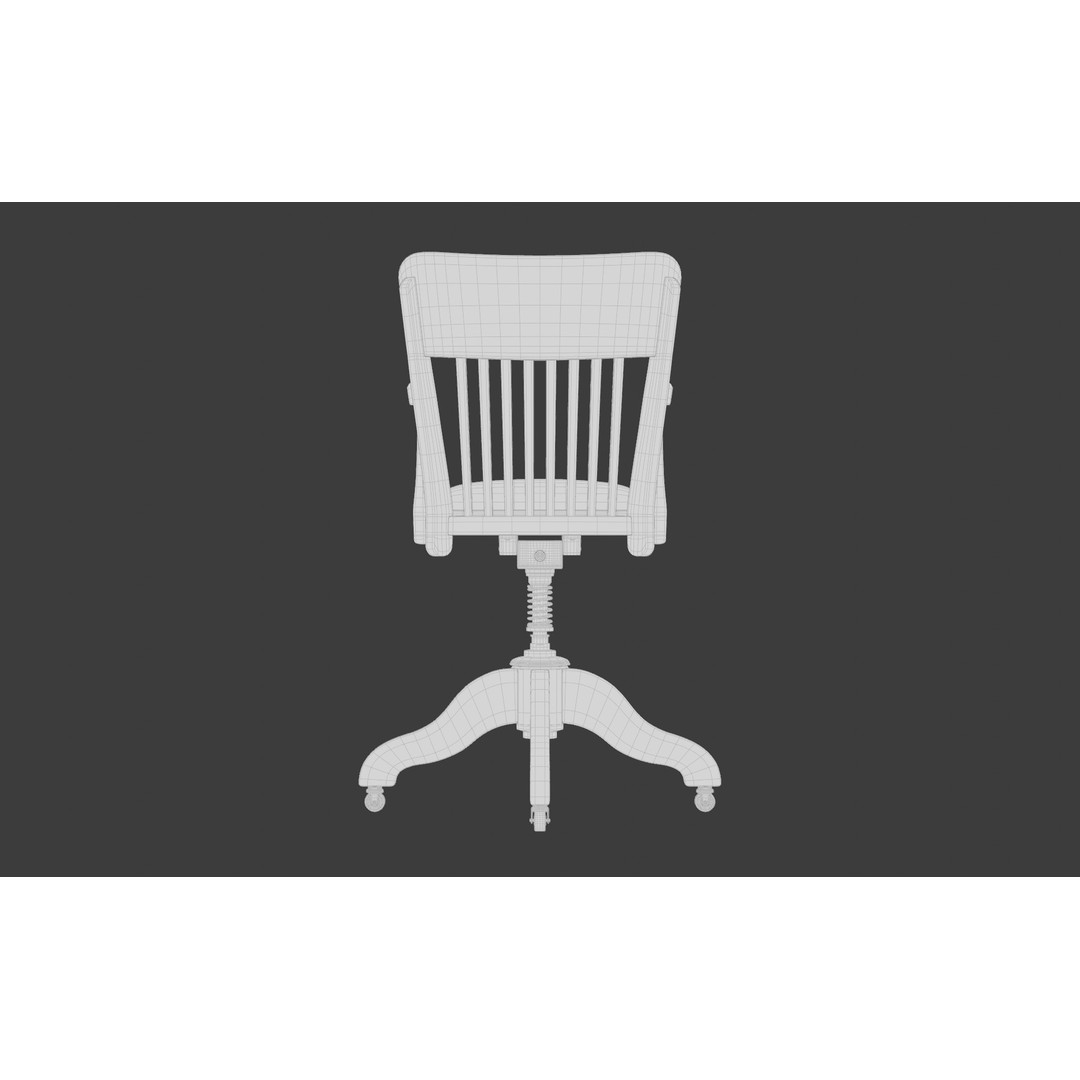 Office Chair 3D Model – Classic Design with PBR Textures, FBX, Blender - View 21