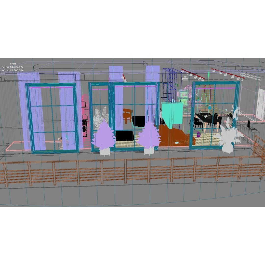 Modern Residential Interior 3D Model – High-Quality Apartment Design, FBX - View 26