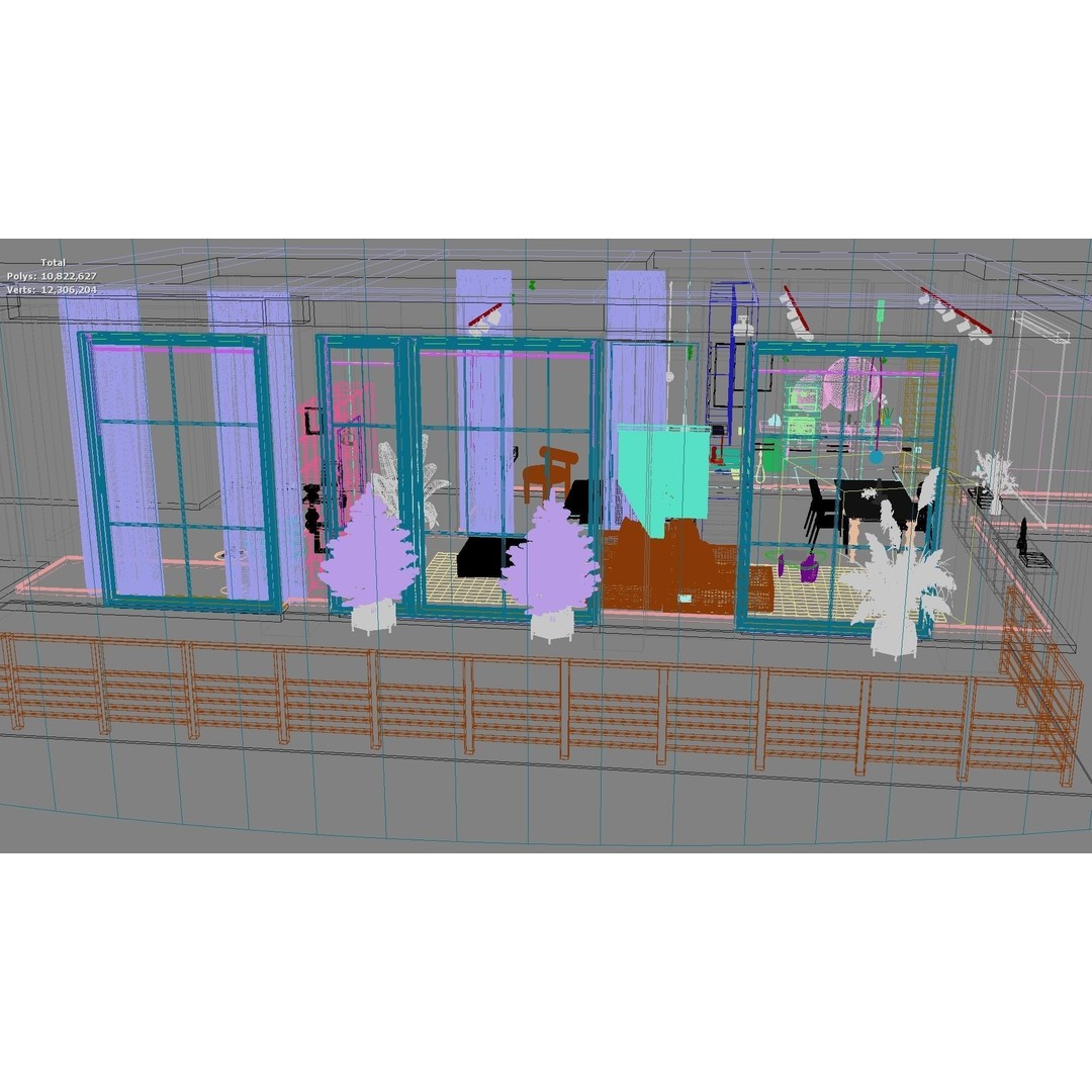Modern Residential Interior 3D Model – High-Quality Apartment Design, FBX - View 27